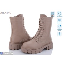 Черевики жіночі на зиму (6 пар р.36-41) бежевий  "Latifa"