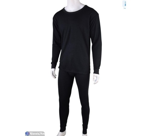 Термобілизна чоловіча на зиму (4 шт. р.сетка L-3XL) чорний  "Mirella"