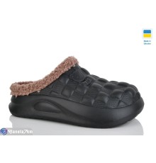 Жіночі сабо на зиму (8 пар р.36-41) чорний  "Korka"