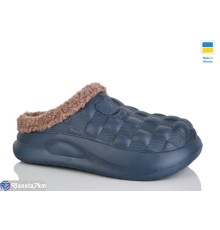 Жіночі сабо на зиму (8 пар р.36-41) синій  "Korka"