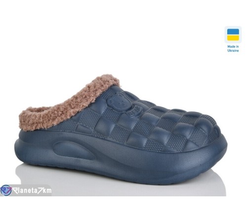 Жіночі сабо на зиму (8 пар р.36-41) синій  "Korka"