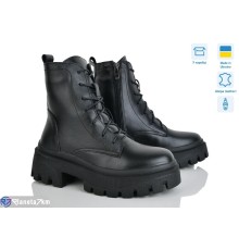 Черевики жіночі на зиму (6 пар р.37-40) чорний  "Linda"