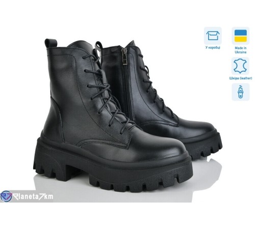 Черевики жіночі на зиму (6 пар р.37-40) чорний  "Linda"