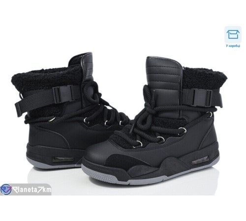 Черевики жіночі на зиму (8 пар р.36-41) чорний  "Kalabok"