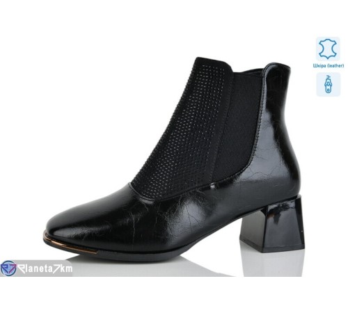 Черевики жіночі на весну/осінь (8 пар р.37-41) чорний  "LIMPO"