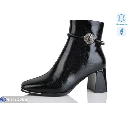 Черевики жіночі на весну/осінь (6 пар р.36-40) чорний  "LIMPO"