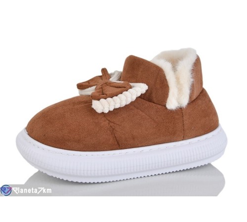 Тапки жіночі на зиму (12 пар р.36-41) коричневий  "LULI"