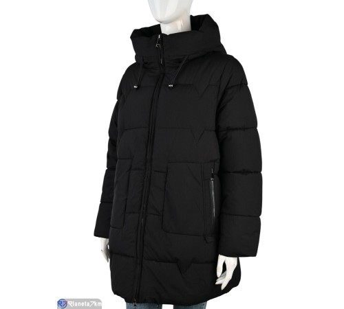 Куртка жіноча на зиму (5 шт. р.сетка L-4XL) чорний  "Mirella"