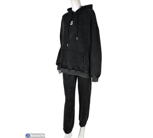 Спортивний костюм жіночий на весну/осінь (3 шт. р.сетка S-L) чорний  "Mirella"