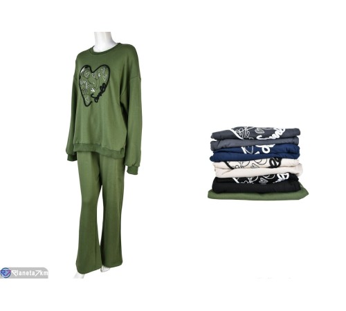 Спортивний костюм жіночий на зиму (10 шт. р.сетка XL-4XL) мікс  "Mirella"