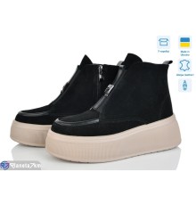 Черевики жіночі на зиму (6 пар р.37-40) чорний  "Linda"