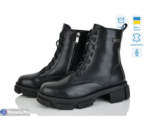 Черевики жіночі на зиму (6 пар р.36-41) чорний  "FOX"