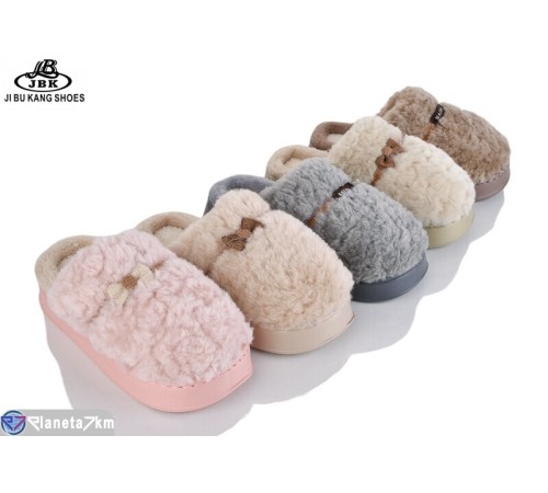 Тапки жіночі на зиму (12 пар р.36-45) мікс  "Jibukang"