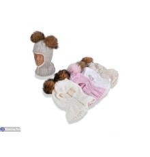 Дитяча шапка на зиму (5 шт. р.сетка 48-50) мікс  "DOMINGO"