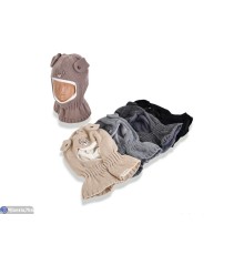 Дитяча шапка на зиму (5 шт. р.сетка 48-50) мікс  "DOMINGO"