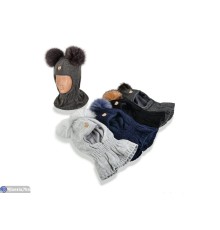 Дитяча шапка на зиму (5 шт. р.сетка 50-52) мікс  "DOMINGO"