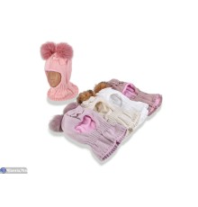 Дитяча шапка на зиму (5 шт. р.сетка 50-52) мікс  "DOMINGO"