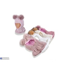 Дитяча шапка на зиму (5 шт. р.сетка 50-52) мікс  "DOMINGO"