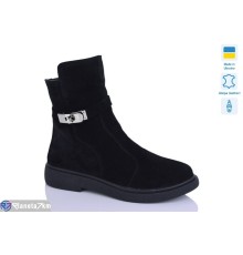 Черевики жіночі на зиму (6 пар р.37-41) чорний  "LIKA"