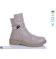 Черевики жіночі на зиму (6 пар р.37-41) бежевий  "LIKA"