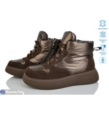 Черевики жіночі на зиму (8 пар р.36-41) коричневий  "Kenoa"