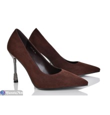 Туфлі жіночі на весну/осінь (6 пар р.35-40) коричневий  "MARADONA"