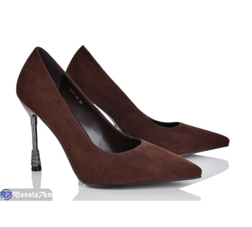 Туфлі жіночі на весну/осінь (6 пар р.35-40) коричневий  "MARADONA"