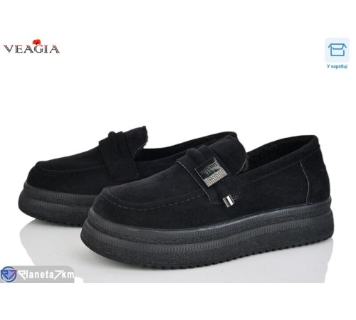Туфлі жіночі на зиму (8 пар р.36-41) чорний  "Veagia-ADA"