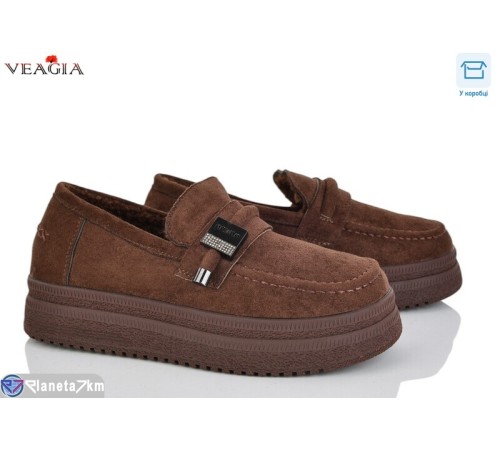 Туфлі жіночі на зиму (8 пар р.36-41) коричневий  "Veagia-ADA"
