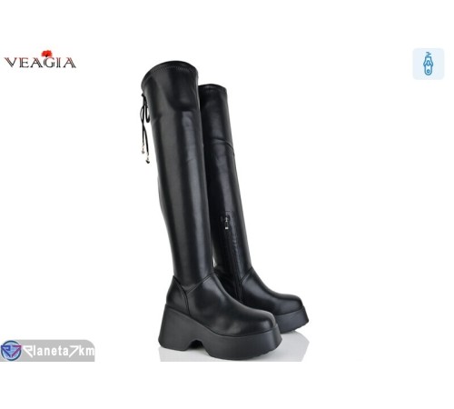 Ботфорти жіночі на зиму (6 пар р.36-41) чорний  "Veagia-ADA"