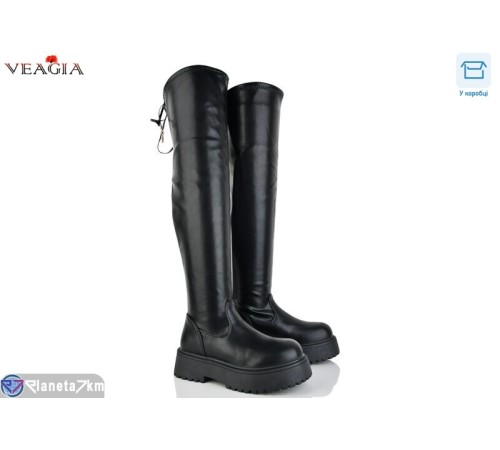 Ботфорти жіночі на зиму (6 пар р.36-40) чорний  "Veagia-ADA"