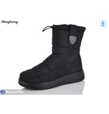 Дутики жіночі на зиму (8 пар р.37-42) чорний  "HORSE"