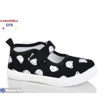 Тапки дитячі на весну/осінь (12 пар р.26-31) чорний  "GFB-Канарейка"