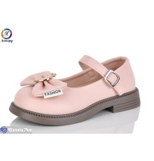 Дитячі туфлі на весну/осінь (8 пар р.26-30) рожевий  "Леопард"