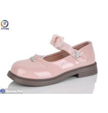 Дитячі туфлі на весну/осінь (8 пар р.31-36) рожевий  "Леопард"