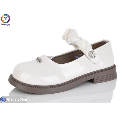 Дитячі туфлі на весну/осінь (8 пар р.31-36) бежевий  "Леопард"