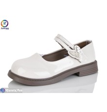 Дитячі туфлі на весну/осінь (8 пар р.31-36) бежевий  "Леопард"