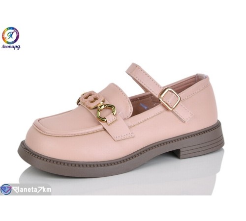 Дитячі туфлі на весну/осінь (8 пар р.31-36) рожевий  "Леопард"