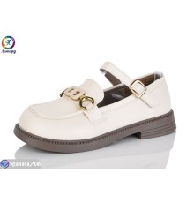 Дитячі туфлі на весну/осінь (8 пар р.31-36) бежевий  "Леопард"