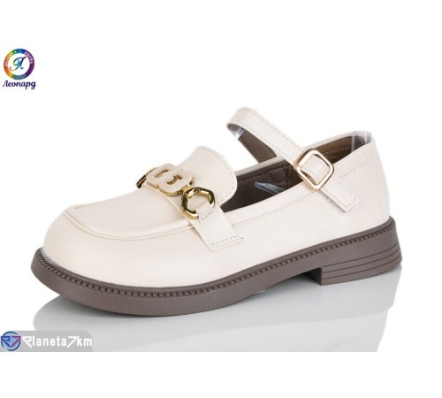 Дитячі туфлі на весну/осінь (8 пар р.31-36) бежевий  "Леопард"