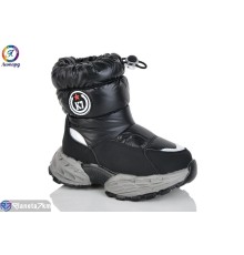 Дутики дитячі на зиму (5 пар р.26-30) чорний  "Леопард"