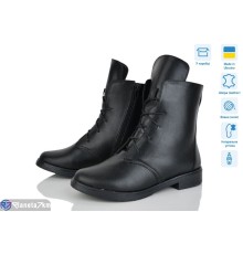 Черевики жіночі на зиму (6 пар р.36-40) чорний  "GARRA"