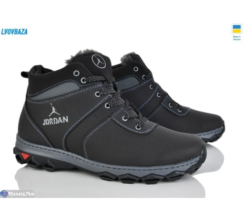 Черевики чоловічі на зиму (8 пар р.40-45) чорний  "LEOBAZA"