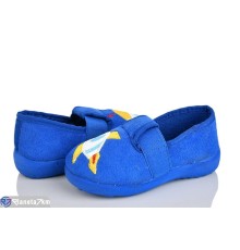 Тапки дитячі на весну/осінь (6 пар р.25-30) синій  "LUXORIS"
