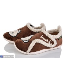 Тапки дитячі на весну/осінь (6 пар р.27-32) коричневий  "LUXORIS"