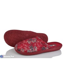 Тапки жіночі на весну/осінь (6 пар р.37-40) бордовий  "LUXORIS"