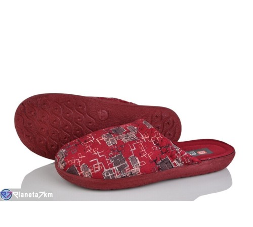 Тапки жіночі на весну/осінь (6 пар р.37-40) бордовий  "LUXORIS"