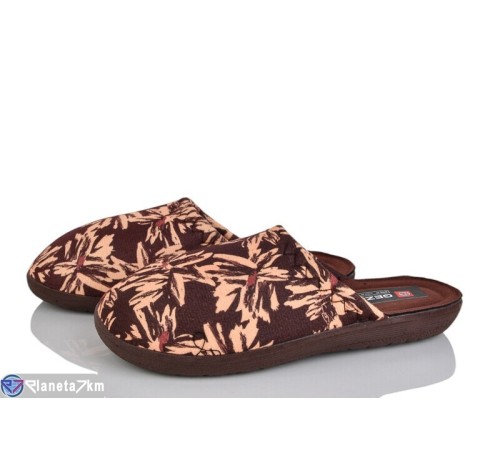 Тапки жіночі на весну/осінь (6 пар р.37-40) коричневий  "LUXORIS"
