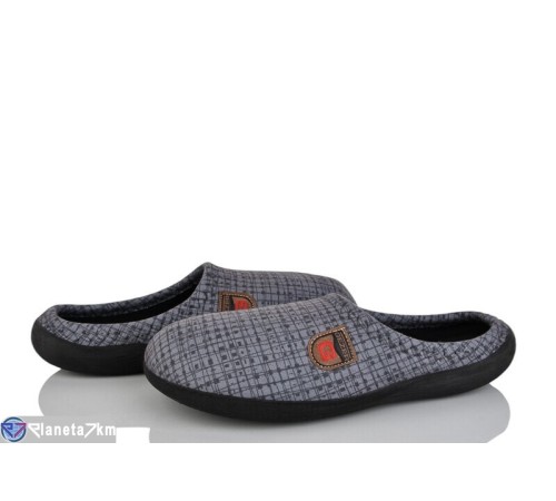 Тапки чоловічі на весну/осінь (6 пар р.41-45) сірий  "LUXORIS"