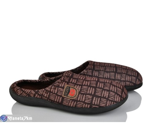 Тапки чоловічі на весну/осінь (6 пар р.41-45) коричневий  "LUXORIS"